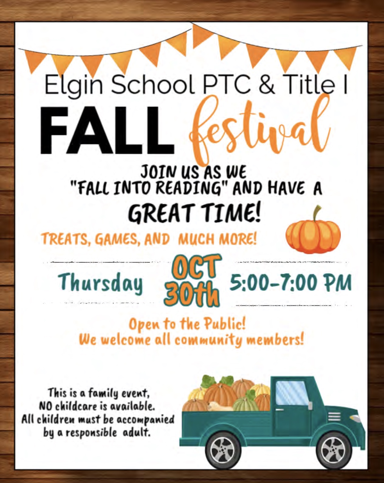 Fall Festival flyer