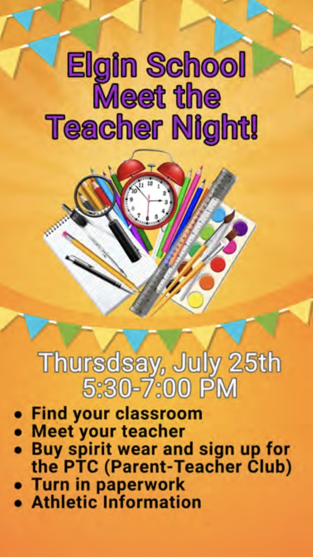 Meet the Teacher Night flyer